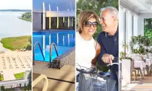 Wczasy dla emerytów z dojazdem: plaża, basen, rowerowa przejażdżka i elegancka restauracja.