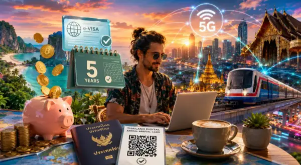 Planujesz podróż do Tajlandii? Zobacz, jak łatwo uzyskać wizę i cieszyć się 5G, pięknymi plażami i nowoczesnym miastem.