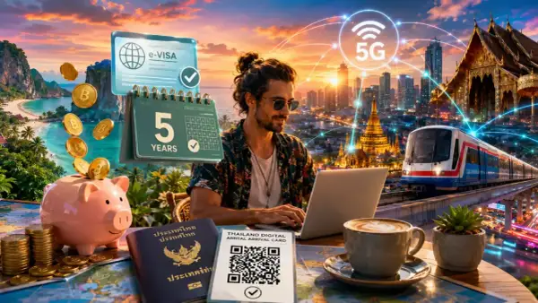 Planujesz podróż do Tajlandii? Zobacz, jak łatwo uzyskać wizę i cieszyć się 5G, pięknymi plażami i nowoczesnym miastem.